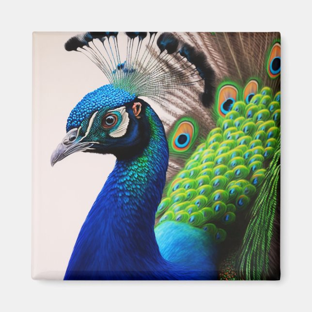 Imán Hermosa vida silvestre de aves de corral (Frente)