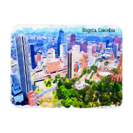 Imán Hermosa vista panorámica de Bogotá