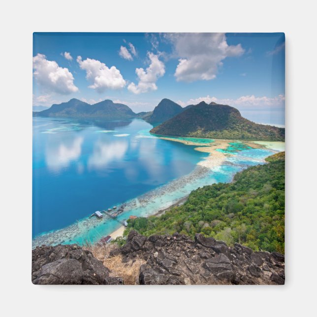 Imán Hermosa vista | Top of the Bohey Dulang Island (Frente)