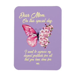 Imán Hermosas mariposas personalizan el día de la madre