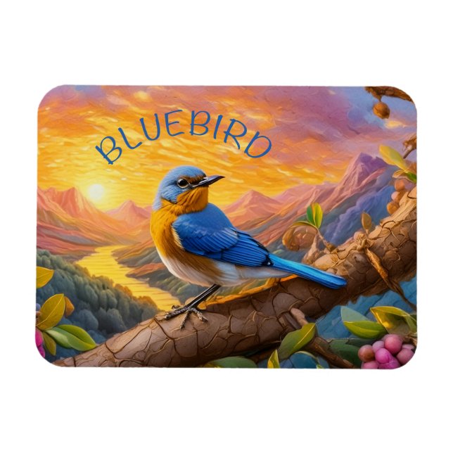 Imán Hermoso Bluebird (Horizontal)