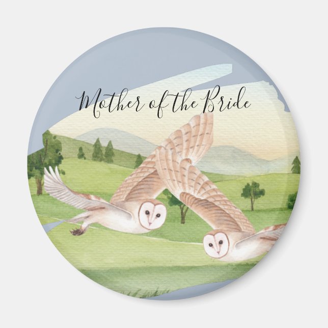 Imán Hermoso Boda de OWLS (Frente)