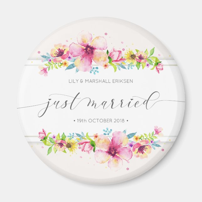 Imán Hermoso Boda recién casado | Fridge Magnet (Frente)