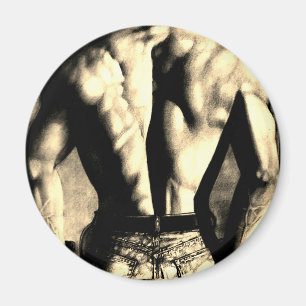 Imán Hermoso Constructor De Cuerpos En Fuertes Jeans #O