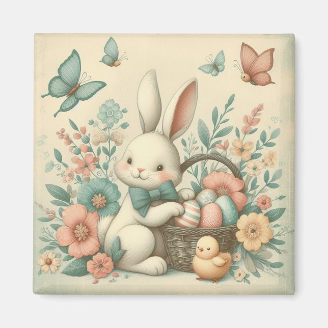 Imán Hermoso de Pascua y pollo (Frente)