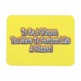 Imán ¡Hermoso Diseño De La Cita "Ser Ganador"! T-S