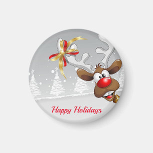 Imán Hermoso, encantador, reno Navidad