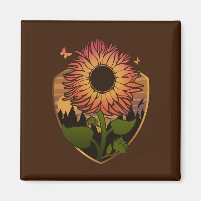 Imán Hermoso girasol (Frente)