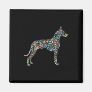 Imán Hermoso Gran Perro Perro Perro Totem Tattoo Art Ho