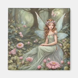 Imán Hermoso hada en el bosque