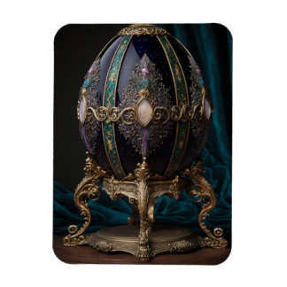 Imán Hermoso Huevo Gótico Con Gemas De Estilo Faberge.