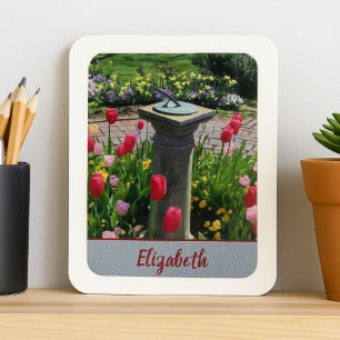 Imán Hermoso jardín de flores
