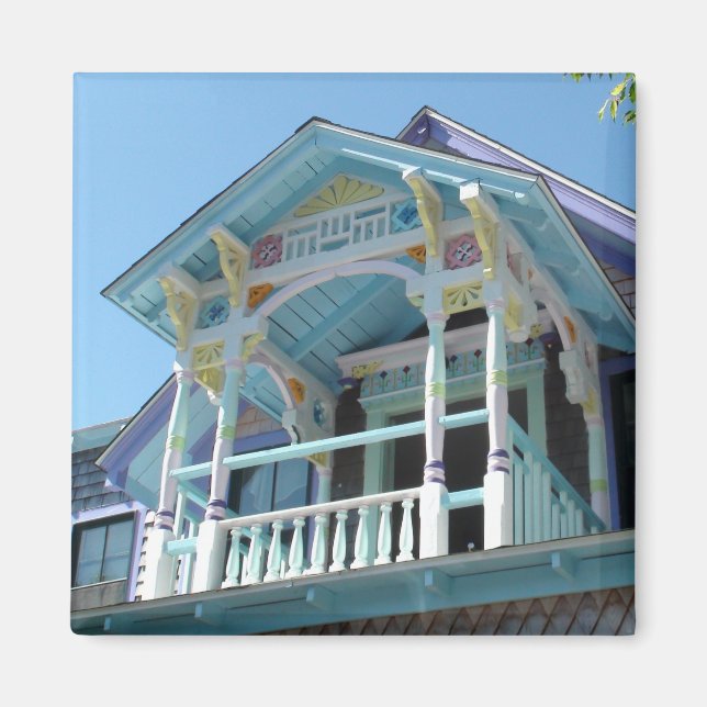 Imán Hermoso Marthas Viñeyard Casa Magnet (Frente)