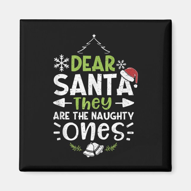 Imán Hermoso O Agradable Querido Papá Noel Son Los Rato (Frente)