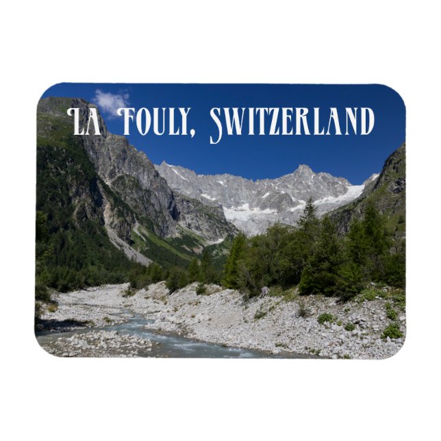 Imán Hermoso paisaje, La Fouly, Suiza (Horizontal)
