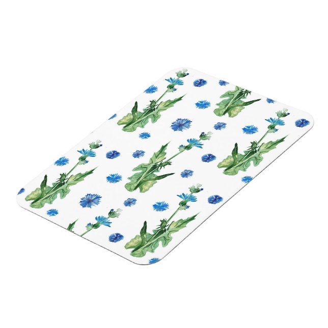Imán Hermoso patrón de flores acuáticas (Lado Izquierdo)