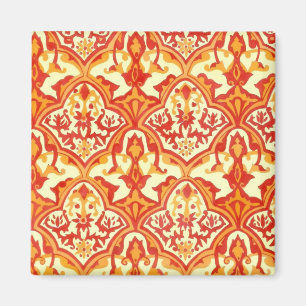 IMÁN HERMOSO PATRÓN - ROJO Y NARANJA