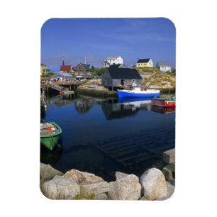 Imán Hermoso pueblo de Peggy's Cove con puerto