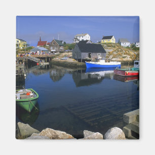 Imán Hermoso pueblo de Peggy's Cove con puerto