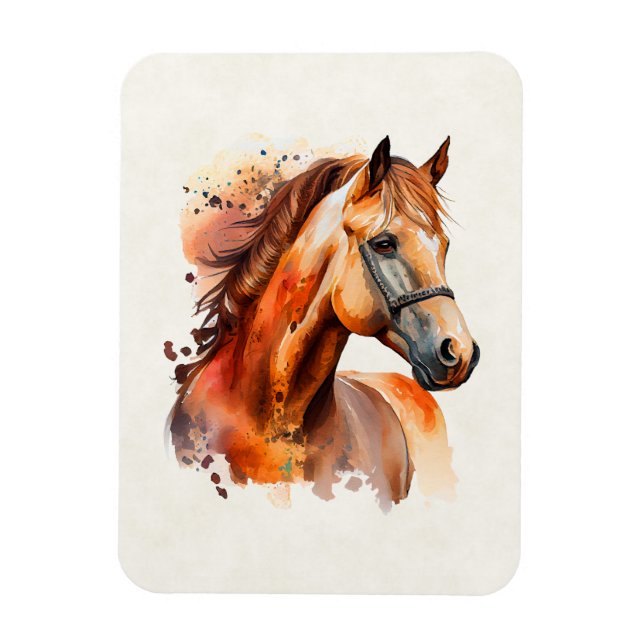Imán Hermoso retrato de caballo de Sorrel (Vertical)