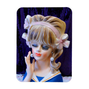Imán Hermoso Sailor Chica Head Vase Doll Pink Bows