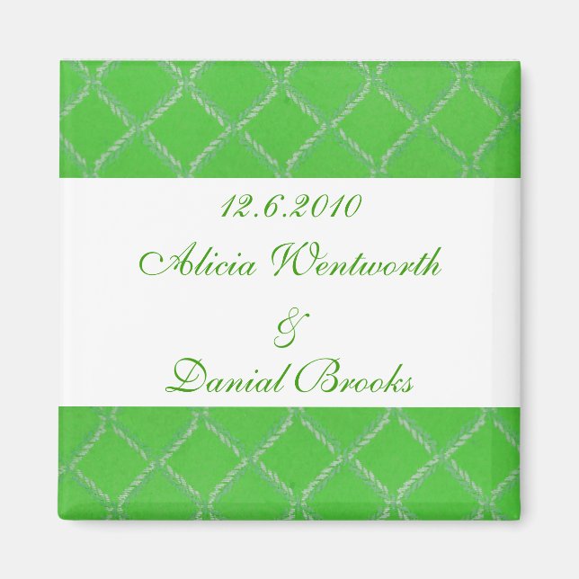 Imán Hermoso Save the Date Magnet (Frente)