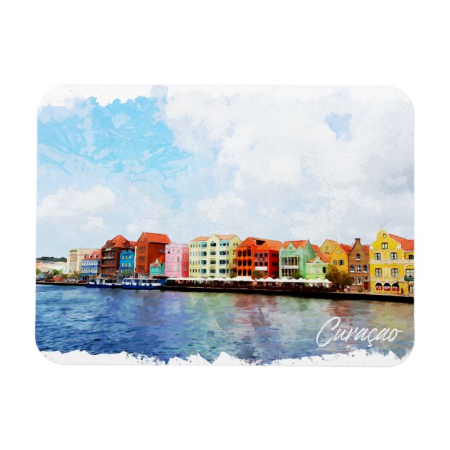 Imán Hermoso viaje a la isla de Curucao (Horizontal)