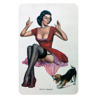 Imán Hermoso ♡ Vintage chica ♡ Magnet