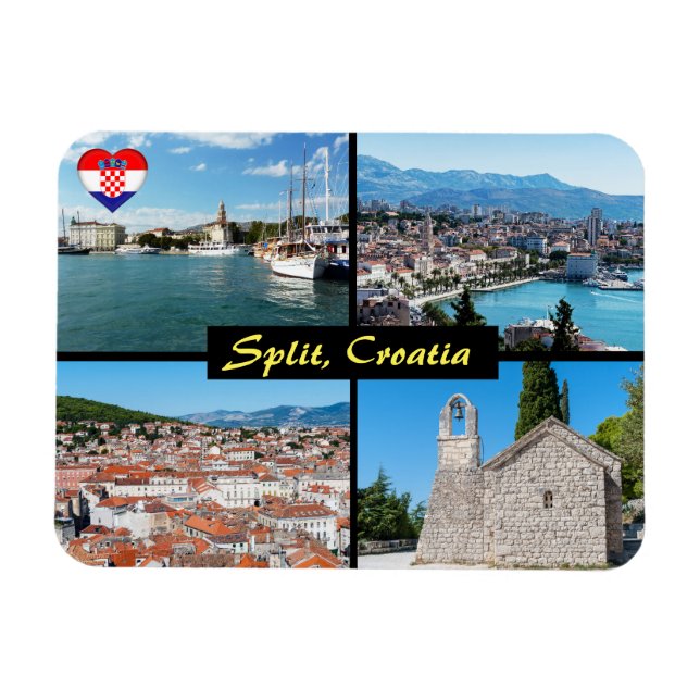 Imán Hermosos monumentos de Split - Croacia, Europa (Horizontal)