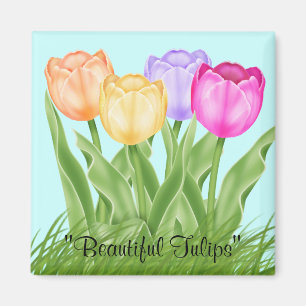 Imán Hermosos Tulips
