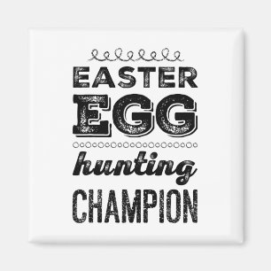 Imán Héroe de Huevo de Pascua Campeón de Caza de Huevos