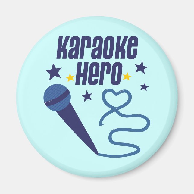Imán Héroe de Karaoke (Frente)