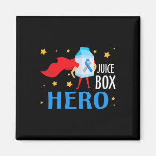 Imán Héroe de la caja de jugo tipo 1 T1d Diabetes Diabe