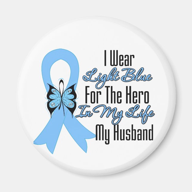 Imán Héroe de la cinta del cáncer de próstata Mi marido (Frente)