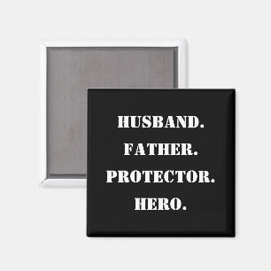 Imán Héroe del protector del padre del esténcil del Día
