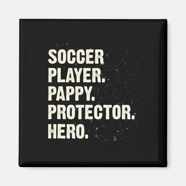 Imán Héroe Protector Jugador de Fútbol Pappy Amante del (Frente)