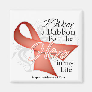 Imán Héroe uterino de la cinta del cáncer en mi vida