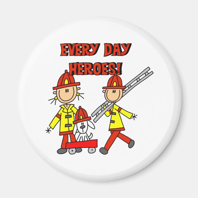 Imán Héroes Bomberos (Frente)