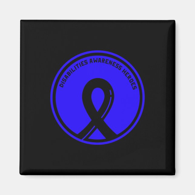 Imán Héroes de sensibilización sobre la discapacidad pa (Frente)
