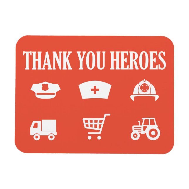 Imán Héroes | Frontliners | Gracias (Horizontal)