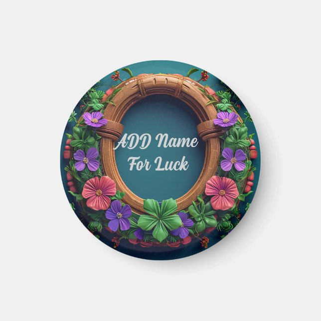 Imán Herradura y trébol (Frente)