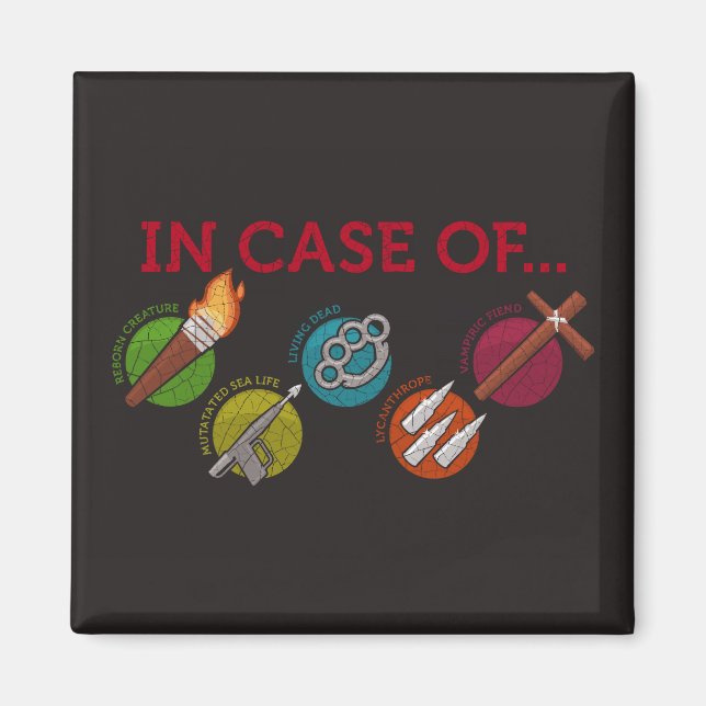 Imán Herramientas de combate de monstruos (Frente)