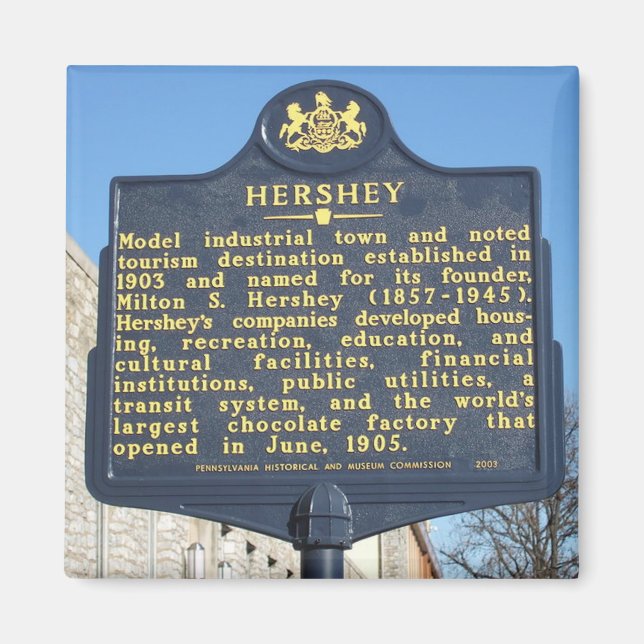 Imán Hershey Pennsylvania Travel Photo Souvenir Magnets (Frente)