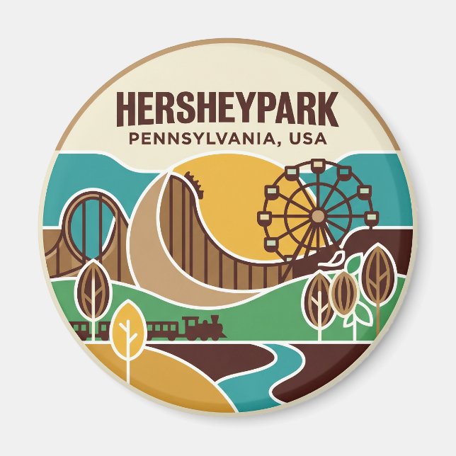 Imán Hersheypark EE. UU. (Frente)