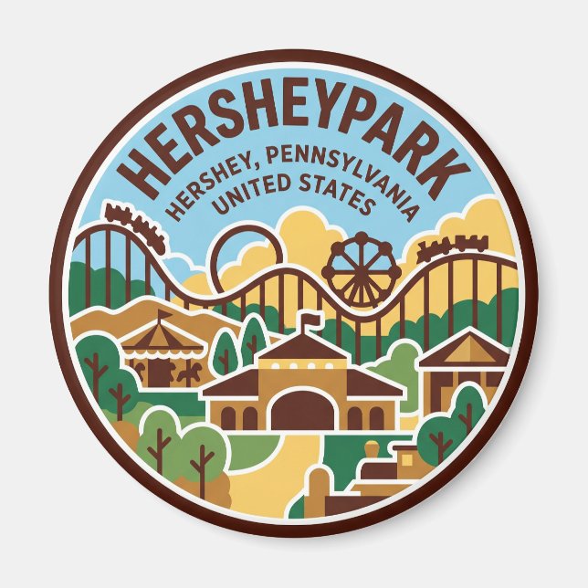 Imán Hersheypark Pensilvania (Frente)