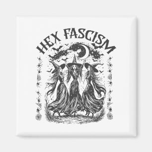 Imán Hex Fascismo Halloween Liberal Bruja Anti Trump Fe