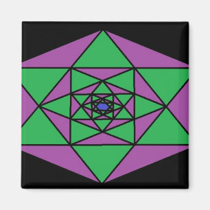 Imán Hexagon Mandala