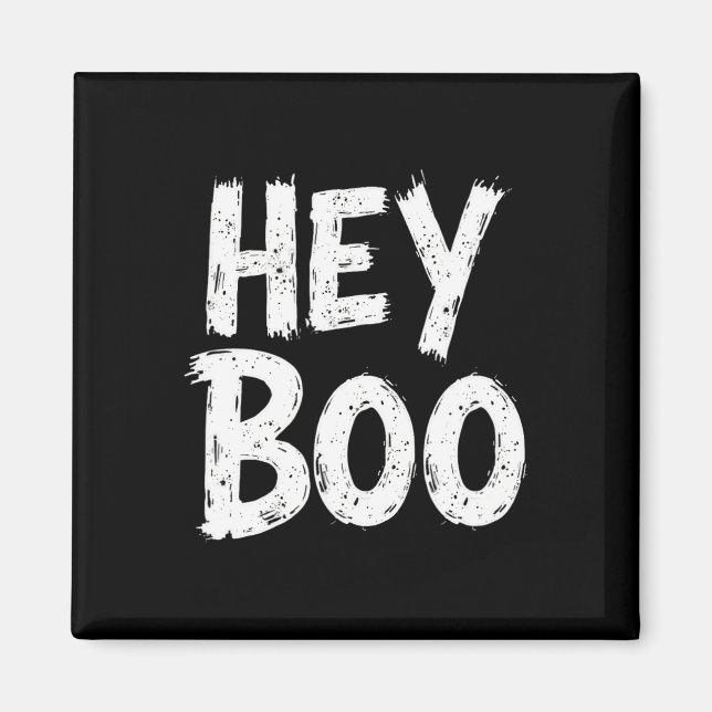 Imán Hey Boo Funny Halloween Ghost (Frente)