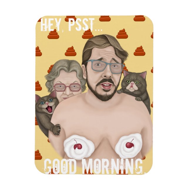 Imán Hey, Buenos Días (Vertical)