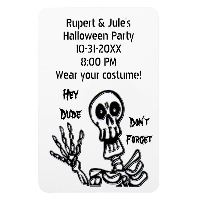 Imán Hey Dude Skeleton (Vertical)